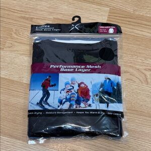 XTEK Black Performance Mesh Base Layer